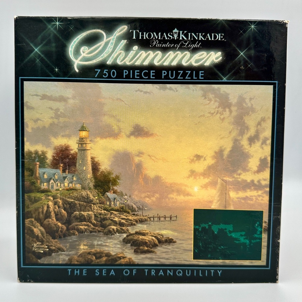 Thomas Kinkade Shimmer The Sea of Tranquility 750 Piece Puzzle Ceaco 1133-1